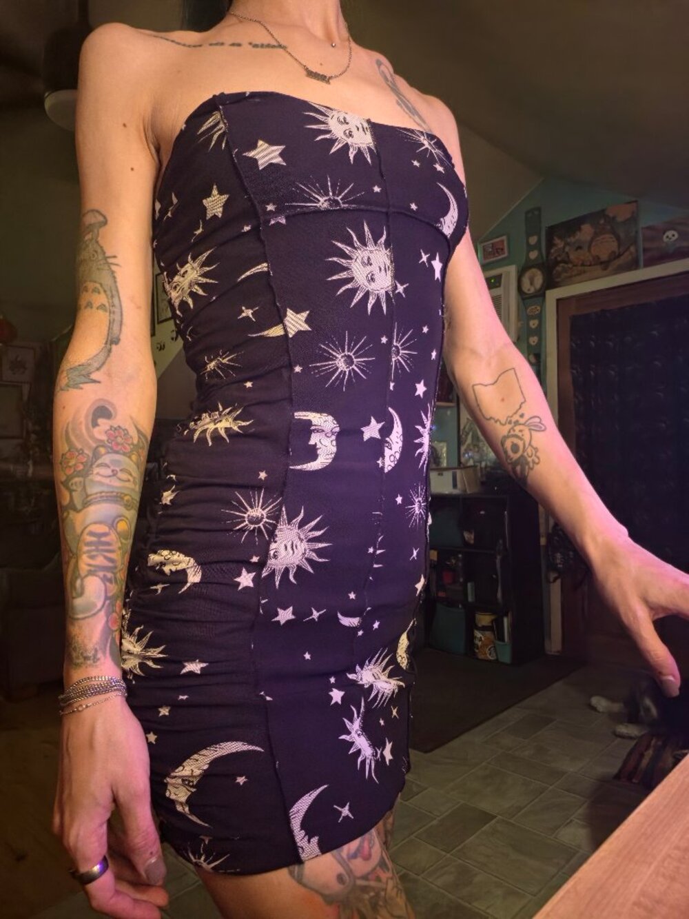 Sun/Moon Comfy Strapless Dress